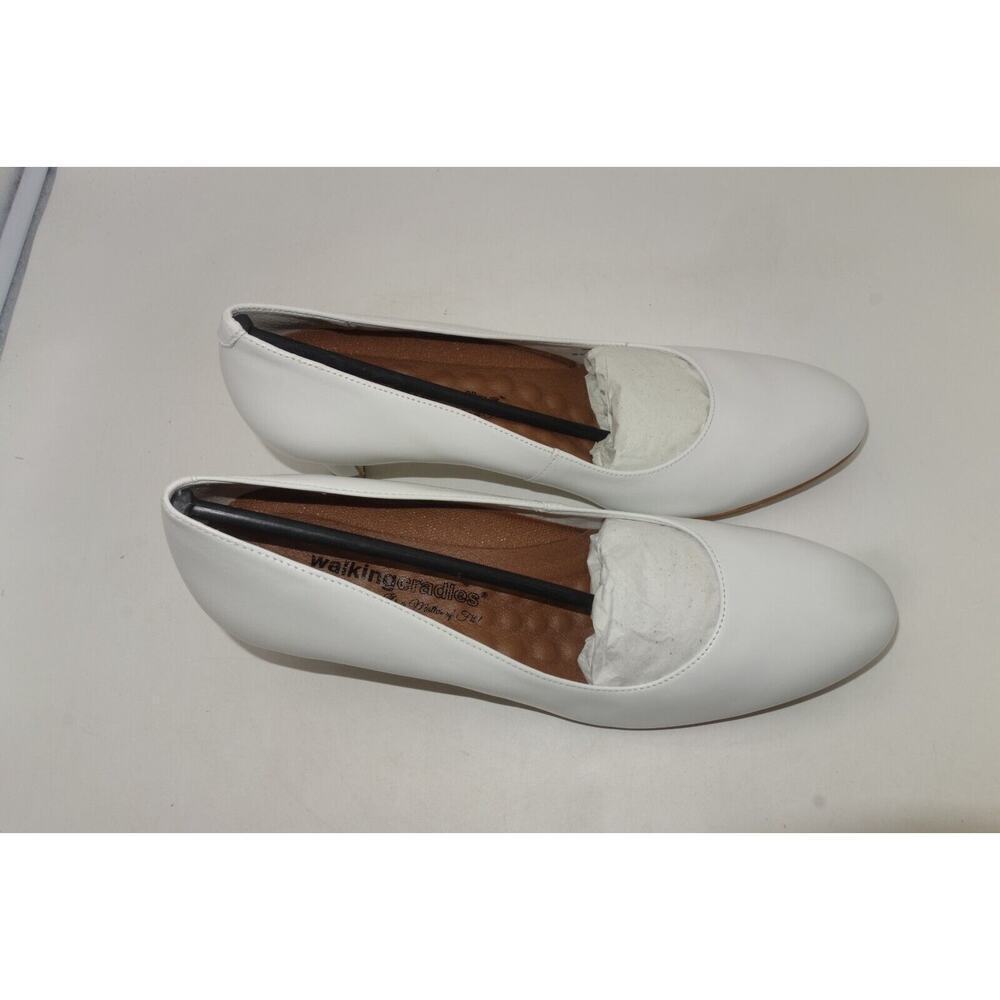 NEW Walking Cradles Joy Cashmere White Heels Pumps Women's 10 - Picture 4 of 7